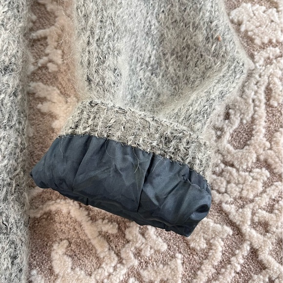 Artisan Hand-Knit Wool Mohair Grandpa Cardigan - Picture 10 of 13